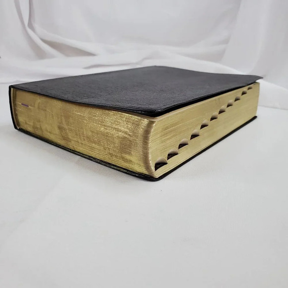 Naves Topical Bible A Digest Of The Holy Scriptures Southwestern 1962 Black Leat - Picture 5 of 8